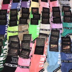 VS pink mystery lot socks